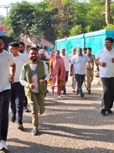 नशा मुक्ति व विकसित भारत के संकल्प संग दौड़ी ‘नमो युवा रन’