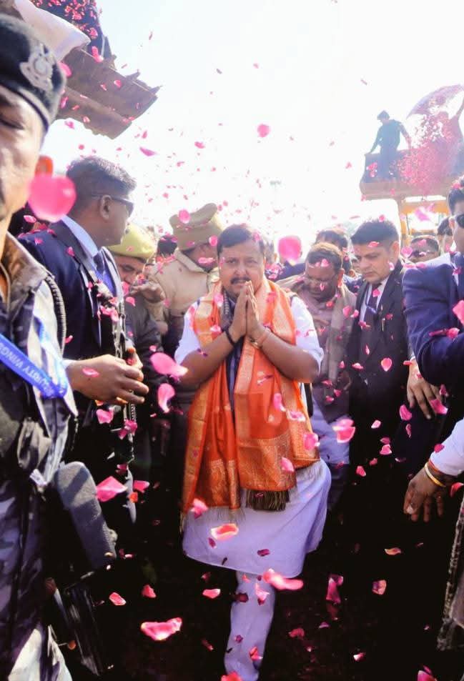 कार्यकर्ताओं के जोरदार स्वागत से अभिभूत हुए नितिन नवीन