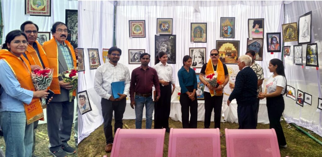 केएम विश्वविद्यालय की चित्रकला संगम आर्ट एग्जीबिशन का भव्य समापन