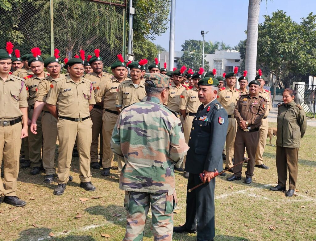 एनसीसी कैडेट्स हेतु “सी” प्रमाण पत्र की प्रयोगात्मक परीक्षा सम्पन्न