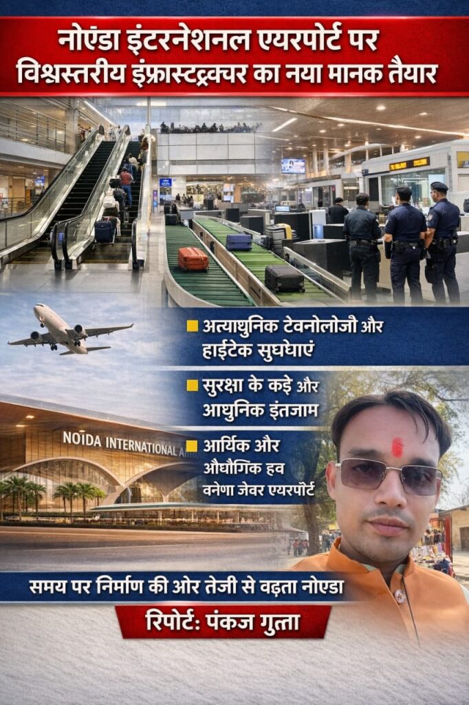 नोएडा इंटरनेशनल एयरपोर्ट: विश्वस्तरीय इंफ्रास्ट्रक्चर का नया मानक