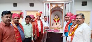 Khandelwal Society of Rajgarh Extends Grand Welcome to ‘Khandelwal Vaishya Dham Jagran Rath Yatra’